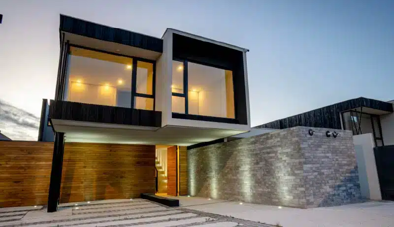 Managed property in evening light